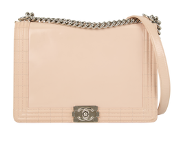 Large Boy Bag, Patent, Beige, 16187928 (2012), 2*